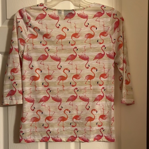 Onque PM flamingo top with sequins - Picture 4 of 4